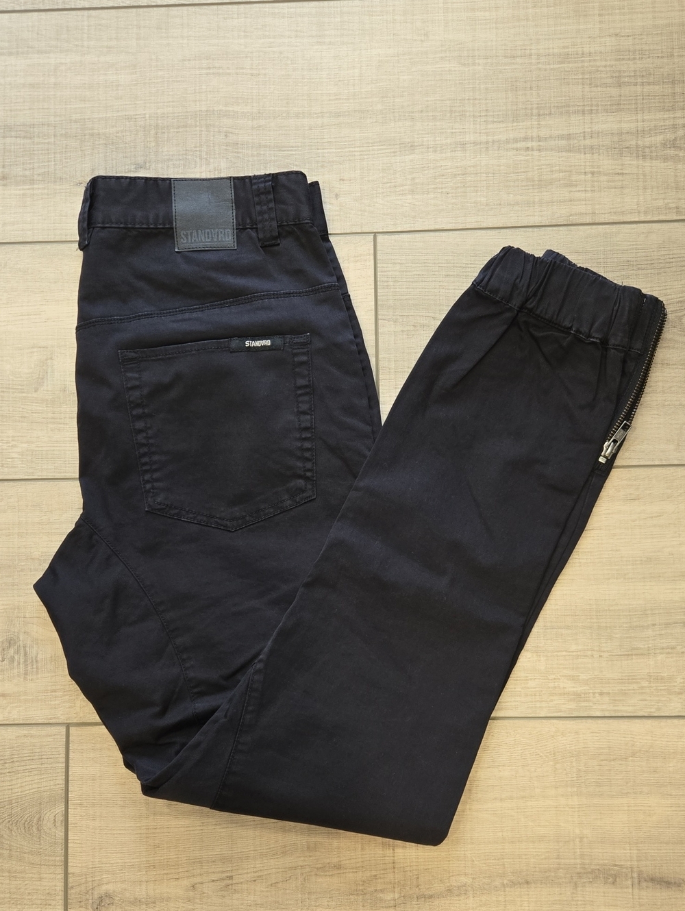 Men's Black Chino Jogger Pants